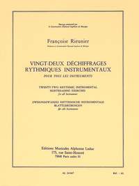 Françoise Rieunier: 22 Dechiffrages rythmiques instrumentaux