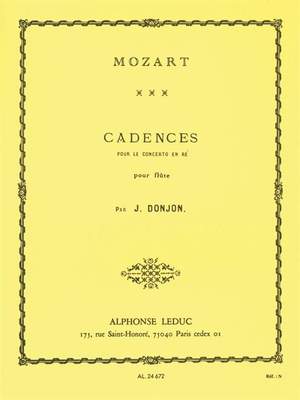 Wolfgang Amadeus Mozart: 3 Cadenzas by J.Donjon for Concerto KV314