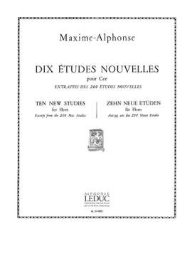 Maxime-Alphonse: Maxime-Alphonse: 10 Etudes nouvelles