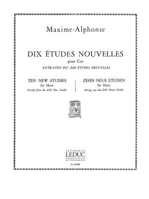Maxime-Alphonse: Maxime-Alphonse: 10 Etudes nouvelles