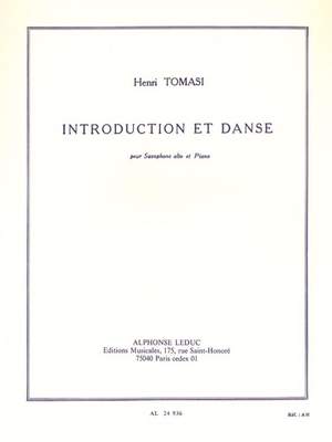 Henri Tomasi: Introduction Et Danse pour saxophone alto et piano
