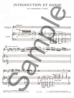 Henri Tomasi: Introduction Et Danse pour saxophone alto et piano Product Image
