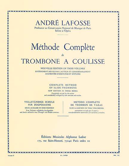 André Lafosse: Méthode de Trombone, Volume 2