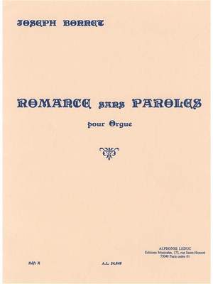 Joseph Bonnet: Romance Sans Paroles Op.7 No.8
