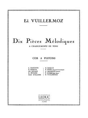 Edouard Vuillermoz: 10 Pieces melodiques a changements de Tons