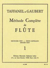 Paul Taffanel: Méthode Complète de Flûte - VOL. 1