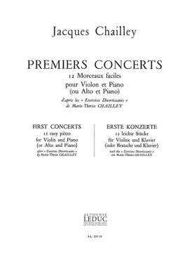 Jacques Chailley: Premiers Concerts, 12 Morceaux faciles