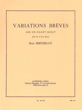 René Berthelot: Variations breves sur un Chant scout
