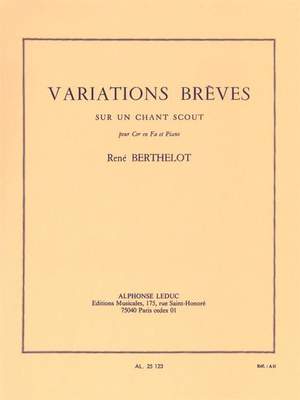 René Berthelot: Variations breves sur un Chant scout