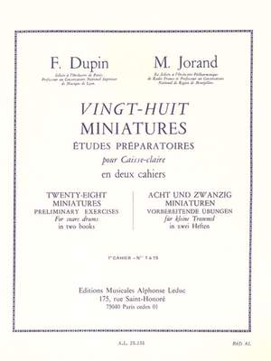 François Dupin: 28 Miniatures Études Préparatoires for Snare Drum