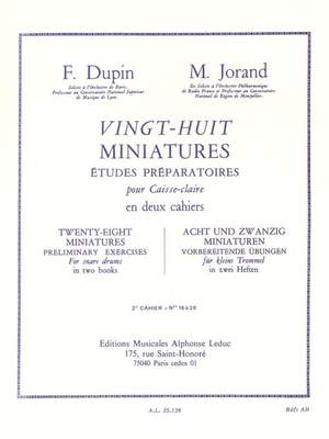 François Dupin: 28 Miniatures - 2e Cahier - Nos 16 à 28
