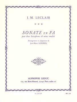 Jean-Marie Leclair: Sonata in F