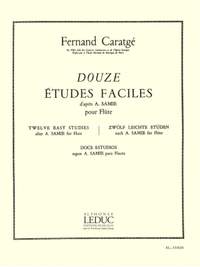 Fernand Caratge: Fernand Caratge: 12 Etudes faciles, d'apres Samie