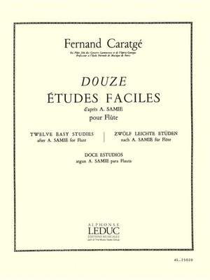 Fernand Caratge: Fernand Caratge: 12 Etudes faciles, d'apres Samie