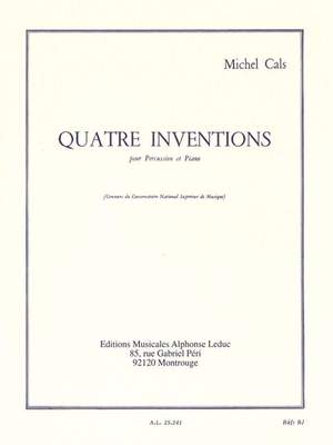 Cals: Four Inventions for Percussion and Piano