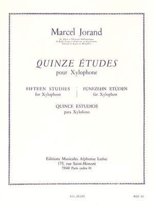 Marcel Jorand: 15 Etudes pour xylophone