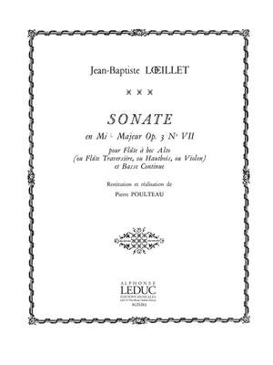 Jean-Baptiste Loeillet: Sonate Op.3, No.7 in E flat major