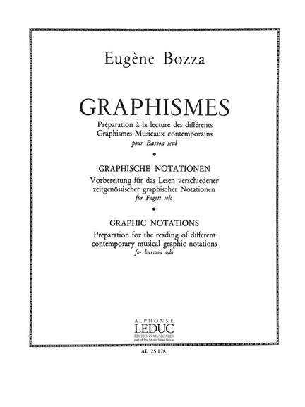 Eugène Bozza: Graphismes