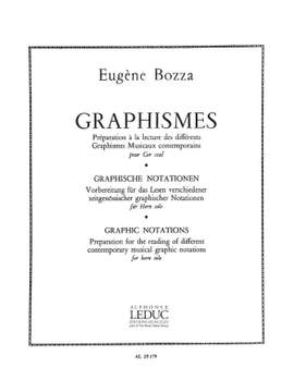 Eugène Bozza: Graphismes