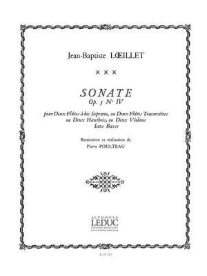 Jean-Baptiste Loeillet: Sonate Op5 N04