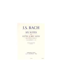 Johann Sebastian Bach: 6 Suites Vol.2 No.4-6 Flute a bec Alto