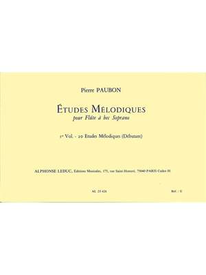 Pierre Paubon: 20 Etudes melodiques