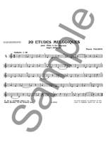 Pierre Paubon: 20 Etudes melodiques Product Image