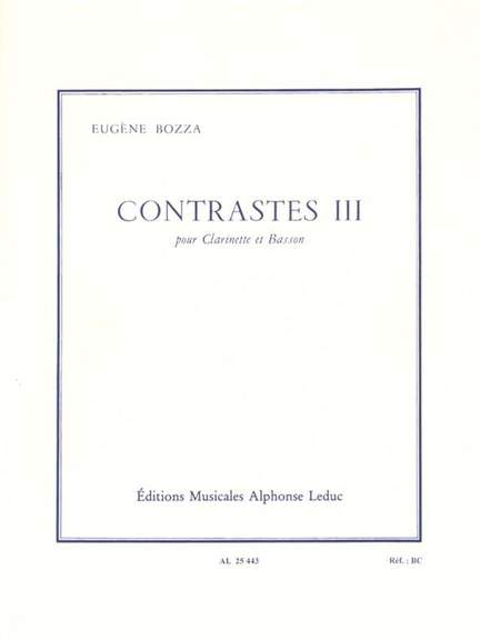 Eugène Bozza: Contrasts III