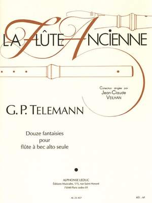 Georg Philipp Telemann: 12 Fantasies pour flûte à bec alto seule