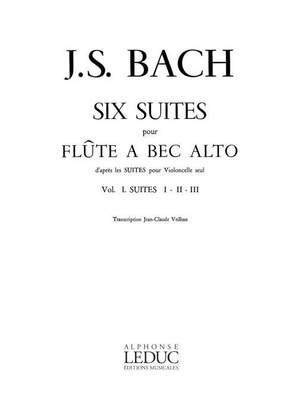 Johann Sebastian Bach: 6 Suites Vol.1 No.1-3 Flute a bec Alto