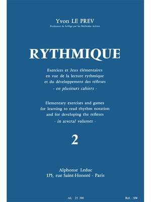 Yvon Le Prev: Rythmique, Exercices et jeux - Vol. 2