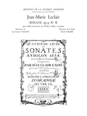 Jean-Marie Leclair: Jean-Marie Leclair: Sonate Op.9, No.2