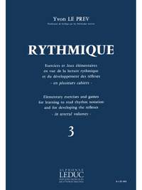 Yvon Le Prev: Rythmique, Exercices et jeux - Vol. 3