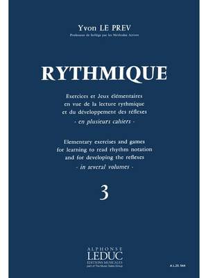 Yvon Le Prev: Rythmique, Exercices et jeux - Vol. 3