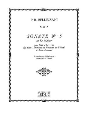 Paolo Benedetto Bellinzani: Sonata Op.3, No.5 in F major