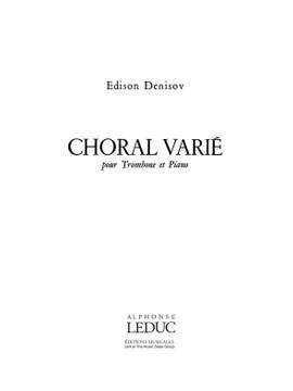 Edison Denisov: Choral varié