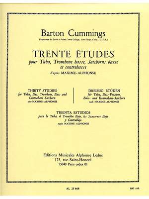 Barton Cummings: 30 Etudes d'apres Maxime-Alphonse