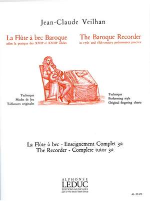 Jean-Claude Veilhan: La flûte à bec Vol.3