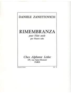 Zanettovich: Rimembranza