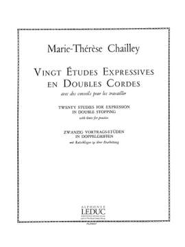 Marie-Therese Chailley: 20 Etudes expressives en double Cordes