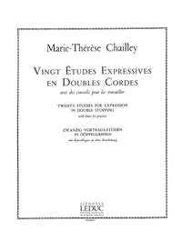 Marie-Therese Chailley: 20 Etudes expressives en double Cordes
