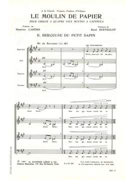 René Berthelot: Le Moulin de Papier No.2 - Alleluia du Vin