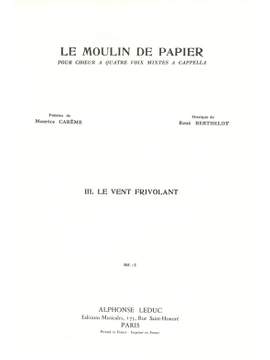 René Berthelot: Le Moulin de Papier No.3 - Lamento dun Trenu