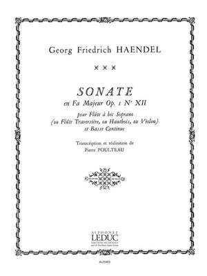 Georg Friedrich Händel: Sonata Op.1, No.12 in F major