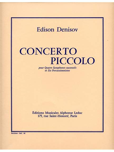 Edison Denisov: Concerto piccolo