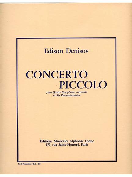 Edison Denisov: Concerto piccolo