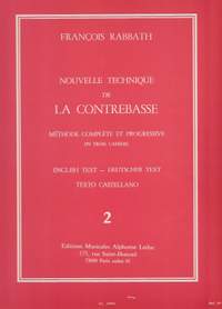 François Rabbath: Nouvelle Technique de la Contrebasse, Cahier 2