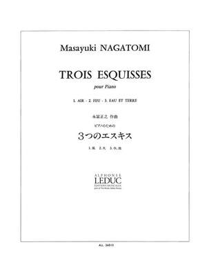 Masayuki Nagatomi: 3 Esquisses pour piano