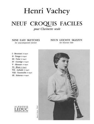 Henri Vachey: Henri Vachey: 9 Croquis faciles No.6: Blues
