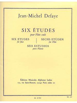 Jean-Michel Defaye: Six Etudes